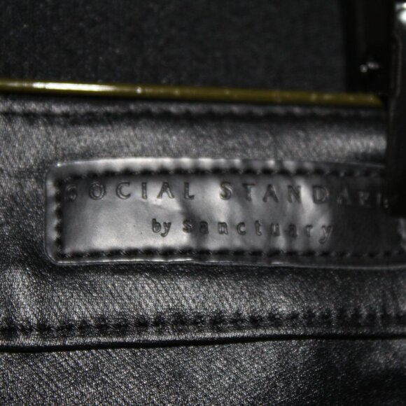 Social Standard by Sanctuary Ankle Skinny Faux Leather Ankle Skinny Jeans 4 - Picture 7 of 16